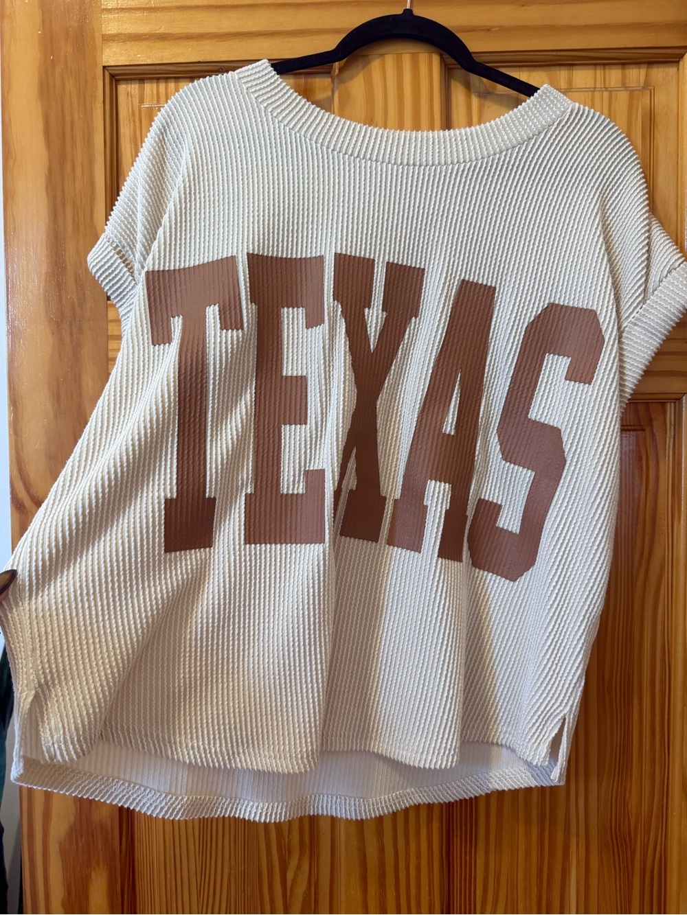 Oversized Ribbed TEXAS Tee